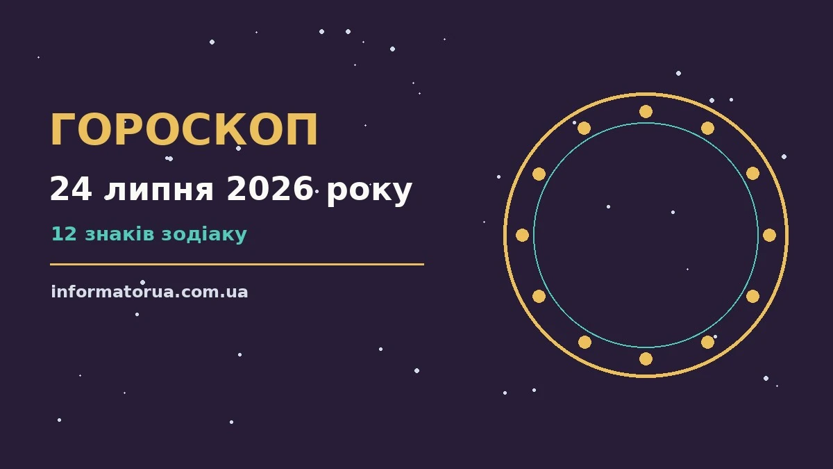 Гороскоп на 24 липня 2026 року: настрій і шанси дня про події, зустрічі та вибір