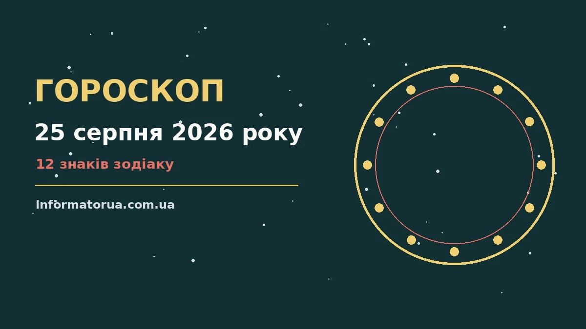 Гороскоп на 25 серпня 2026 року: настрій і шанси дня про події, зустрічі та вибір
