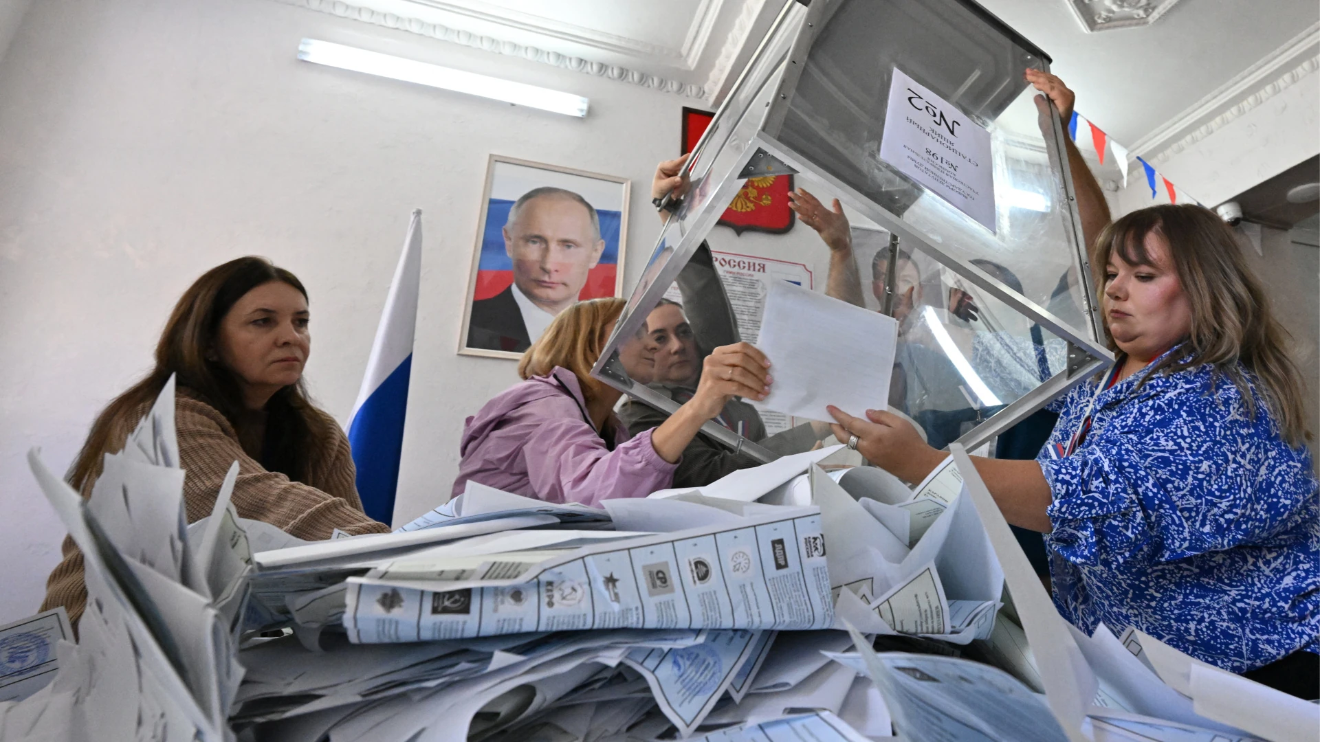 Підсумки триденного голосування 18–21 вересня на «виборах» до Держдуми РФ: явка та партійні результати за даними ТАСС