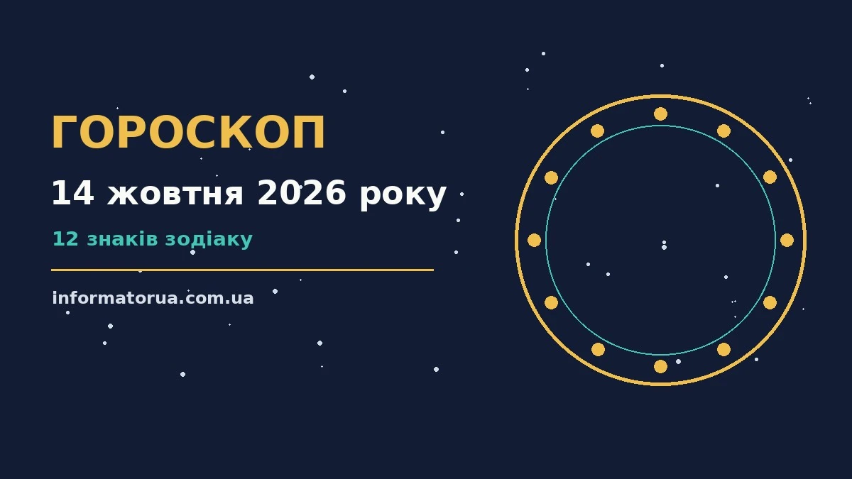 Гороскоп на 14 жовтня 2026 року: настрій і шанси дня про події, зустрічі та вибір