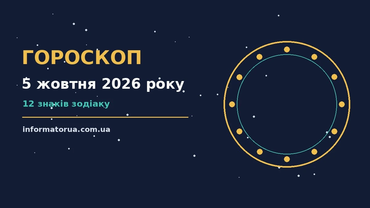 Гороскоп на 5 жовтня 2026 року: настрій і шанси дня про події, зустрічі та вибір
